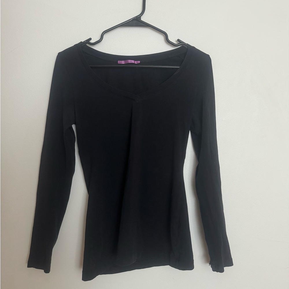 Black Long Sleeve Women's Top